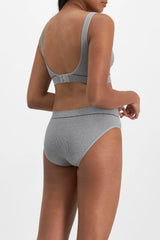Bonds Women's Seamless Stretch Rib Hipster High Leg Underwear for Women, 3-pack