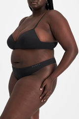 Bonds Women's Seamless Invisi Thong With Mid Rise Fit in Cotton-rich Blend for Women, 3-pack