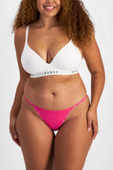 Bonds Women's Thong Underwear 3-pack – Breathable Cotton Blend, Soft Stretch, Everyday Comfort