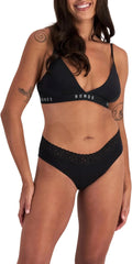 Bonds Women's Underwear Pack, Lace-top Icons Cheeky Panties for Women, Stretchy Cotton-blend Underwear, 3-pack