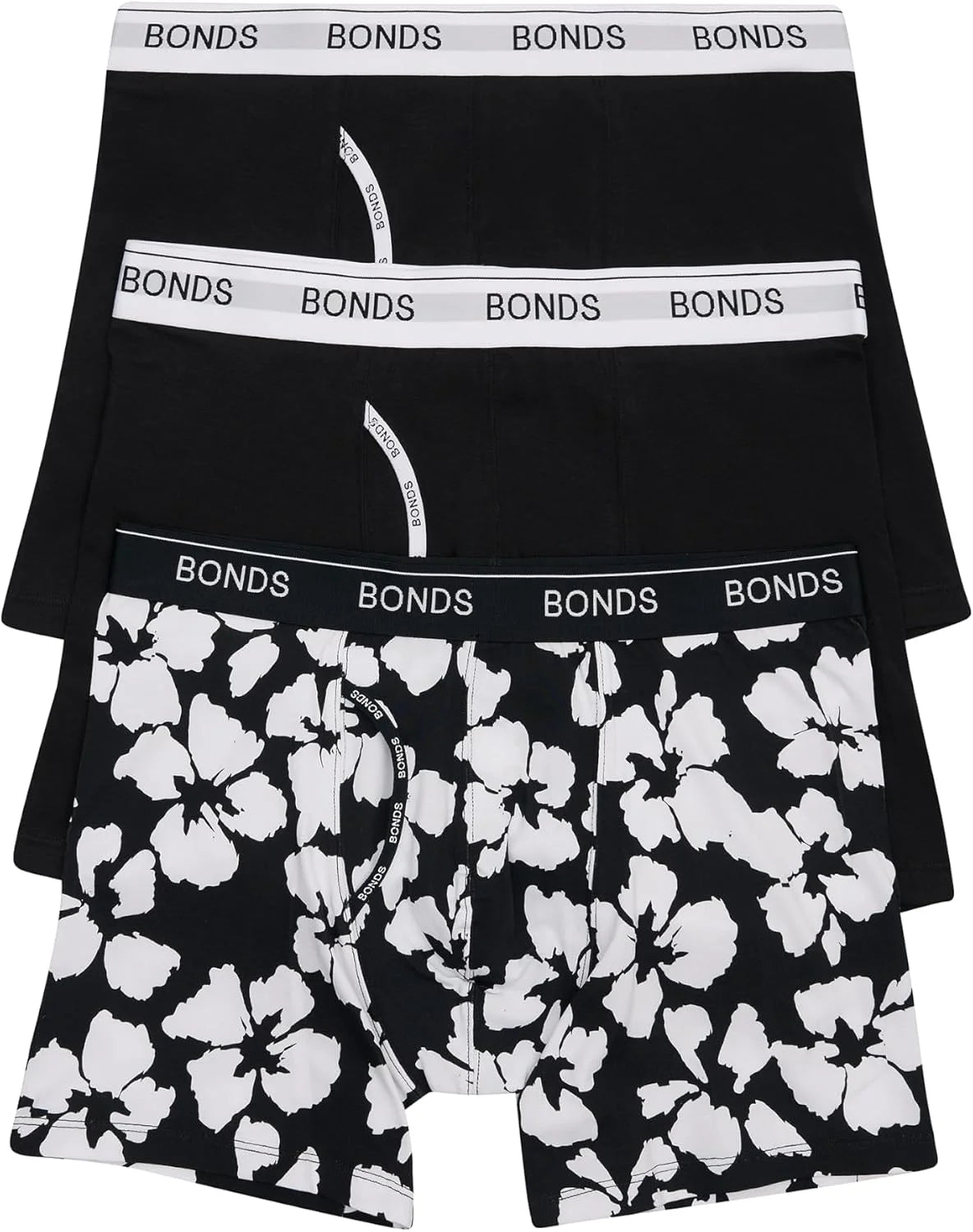Bonds Men's Mid-length Boxer Briefs 3-pack – Soft Cotton, Everyday Comfort Underwear
